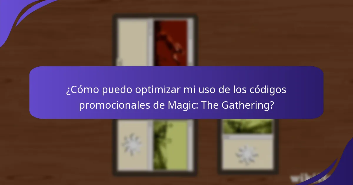 ¿Cómo puedo solucionar problemas con los códigos promocionales en Magic: The Gathering?