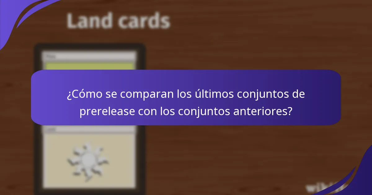 ¿Qué cartas notables están incluidas en los conjuntos de prerelease?