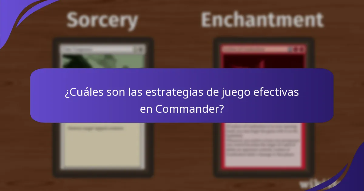 ¿Cuáles son los comandantes actualmente populares y efectivos?