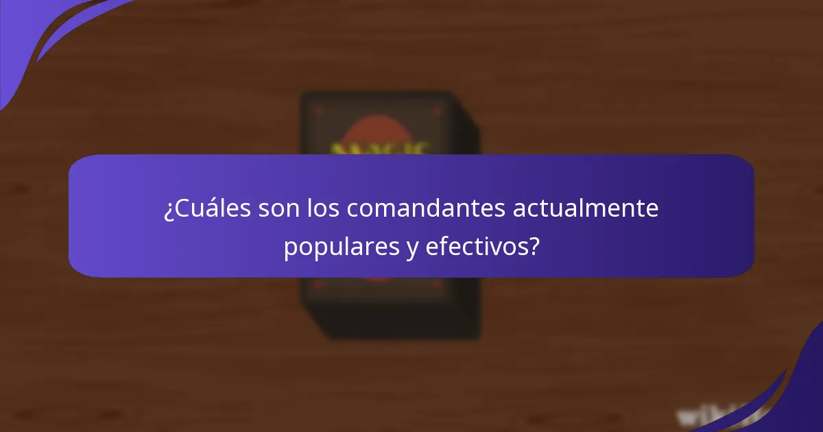 ¿Cuáles son las estrategias de juego efectivas en Commander?