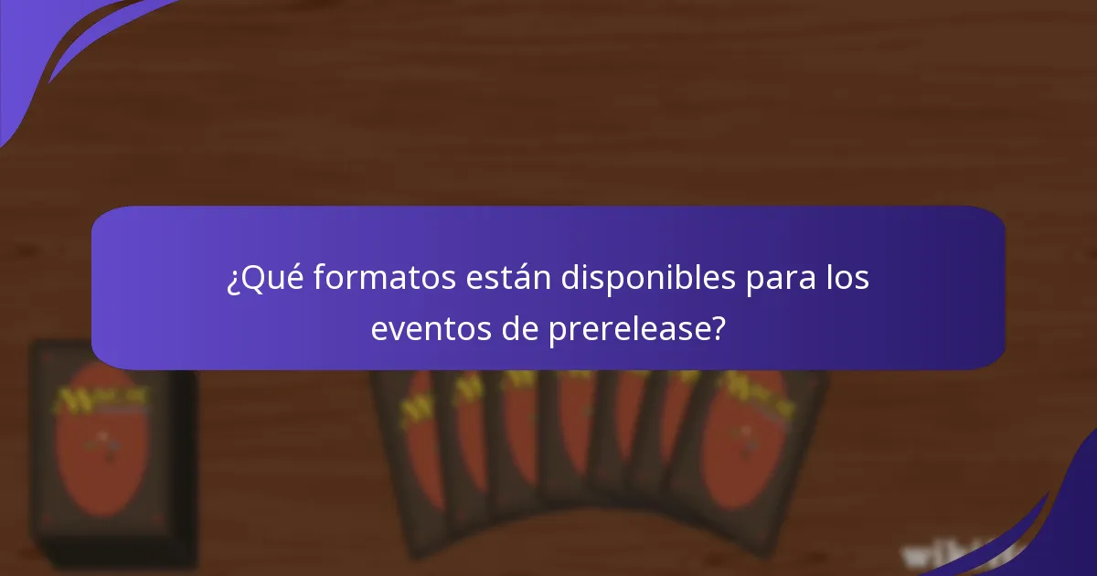 ¿Cómo puedo participar en los eventos de prerelease de Magic: The Gathering?